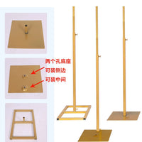 Adjustable Wedding Arch Backdrop Stand for KT Board and Drapes, Heavy-Duty Poster Display Rack