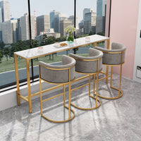 Nordic Marble Bar Table and Stool Set for Home or Office