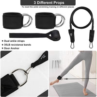 Yoga Resistance Band and Gliding Disc Set for Rehabilitation and Exercise