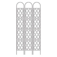 U-Shaped Garden Trellis for Climbing Plants, European Style Rose Arch Fence, Decorative Metal Support for Vines and Flowers