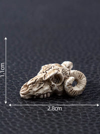 Mini Crow Skull Animal Terrarium DIY Decor Micro Landscape Aquarium Ornament Set