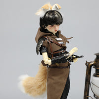 BJD Doll Animal Ears and Tail Headwear Accessories for OB11 MDD Dolls
