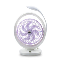 USB Rechargeable Desk Fan with Night Light, Portable Mini Fan for Home Office Dorm