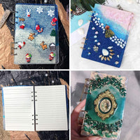 Mirror Finish A4 A5 A6 Notebook Resin Silicone Mold for DIY Epoxy Journal Covers