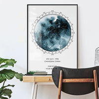 Personalized Star Map Wall Art for Birthdays and Anniversaries