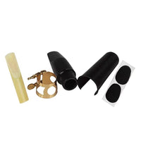 Saxophone Mouthpiece Kit with Ligature, Cap, Reed, and Pads for Alto, Tenor, and Soprano Saxophones