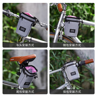 ACRUNU Bicycle Water Bottle Bag, Waterproof Front Frame Bag for Mountain & Road Bikes, Insulated Cycling Shoulder Bag