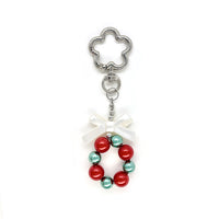 Christmas Sweetheart Beaded Keychain Phone Charm for Best Friends