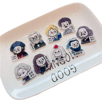 Creative Scholar Enamel Pin Set - Einstein, Lu Xun, Shakespeare Brooches for Students
