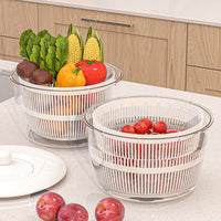Manual Rotary Vegetable and Fruit Salad Spinner Dryer