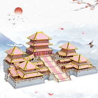 Adult 3D Wooden Puzzle Model Kit - Large Ancient Architecture and Vehicle Replicas