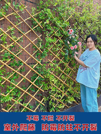 Expandable Bamboo Fence Trellis for Garden Yard Patio Climbing Plants Support