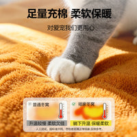 Pet House Bed for Cats and Small Dogs, Winter Warm Removable Washable Enclosed Pet Cave