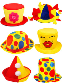 Clown Costume Accessories: Wigs, Noses, Glasses, and Bags for Kids & Adults