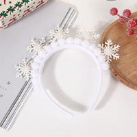 Christmas Snowflake Sequin Headband for Holiday Parties and Photo Props