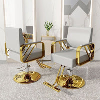 Hydraulic Reclining Barber Chair with Footrest for Salon Hair Styling