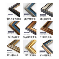 European Vintage Decorative Picture Frame for Wall Mounting, Digital Oil Painting Frame