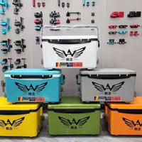 Fishing Tackle Box Set, Multi-Function Insulated Seat Cooler with Adjustable Lift System