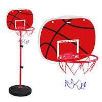 Adjustable Kids' Indoor/Outdoor Basketball Hoop Set with Stand and Ball for Toddlers & Children