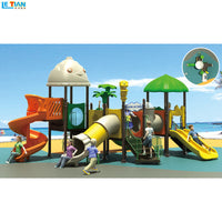 Kids' Outdoor Plastic Slide for Garden & Playground, Kindergarten Play Equipment