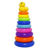 Baby Stacking Rings Rainbow Tumbler Toy Set for Early Educational Development