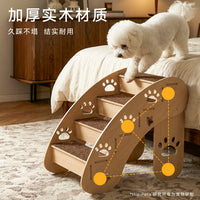 Pet Stairs for Dogs and Cats - Detachable Wooden Steps with Non-Slip, Scratch-Resistant Surface for Joint Protection