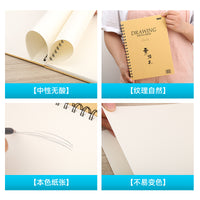 Sketchbook Drawing Paper Pad for Art Students and Artists, Thickened Sketch Pad for Painting and Practice