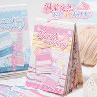 Yuxian A7 Gentle Interwoven Fabric Texture Notebook for Journaling and Decoration