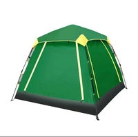 Automatic Pop-Up 3-4 Person Camping Tent with Blackout Coating, Double Layer, Instant Setup