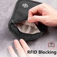 RFID Blocking Travel Wallet Passport Holder with Large Capacity