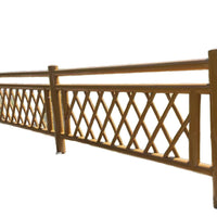 Bamboo-Look Stainless Steel Garden Fence Outdoor Vegetable Patch Park Simulation Bamboo Courtyard Barrier