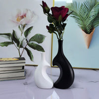Nordic Retro Faux Ceramic Wabi-Sabi Vase for Home Decor