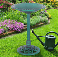 Outdoor Garden Bird Bath with Solar Fountain - Decorative Bird Feeder for Yard Patio Decor