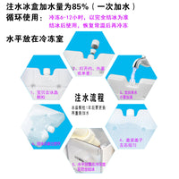 Reusable Water-Fillable Ice Pack for Cooling and Refrigeration