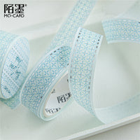 Momo Hot Silver Washi Tape - Colorful Brick Collection for Journaling and Decoration