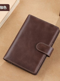 Luxury Retro Passport Holder with Lettering, Multi-functional Travel Document Organizer