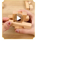 Luban Lock Kongming Lock Wooden Brain Teaser Puzzle Set for Kids and Adults