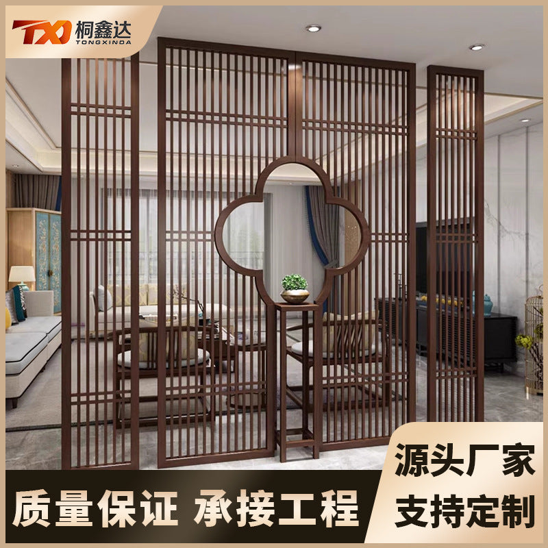 Stainless Steel Hollow Carved Room Divider Screen for Hotel Decoration