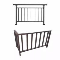 Zinc Steel Balcony Railing Outdoor Stair Handrail Villa Terrace Roof Protective Fence