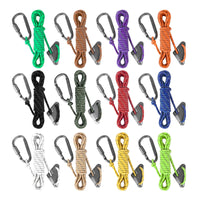 Reflective Tent Guy Ropes with Adjusters and Stakes for Outdoor Camping