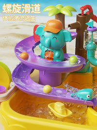 Kids' Play Kitchen Dishwasher Toy with Water Park Features