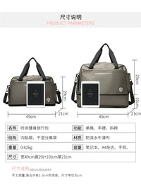 Lightweight Large Capacity Travel Duffel Bag for Men and Women, Business Trip, Gym, Sports