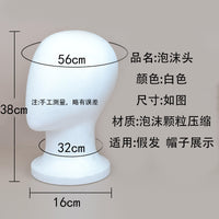 Real Hair Mannequin Head for Hairdressing Practice, Styling, Perming, and Cutting