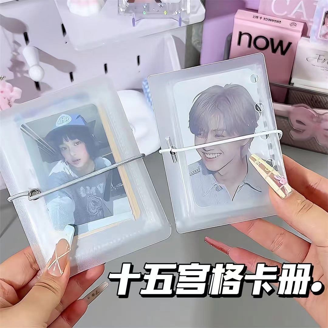 Minimalist 3-Inch Photocard Album with Grid Pockets