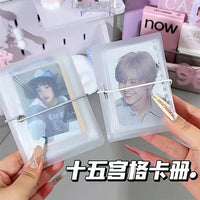 Minimalist 3-Inch Photocard Album with Grid Pockets
