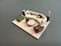 1/64 Scale Dollhouse Miniature Furniture & Decor for Dioramas and Photography Props
