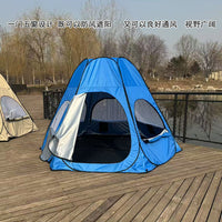 Automatic Hexagonal Pop-Up Camping Tent for Outdoor Overnight Stays and Park Use, Windproof