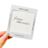 Ins Style Clear Card Sleeves and Paper Photo Holders for Bookmarks and Collectibles