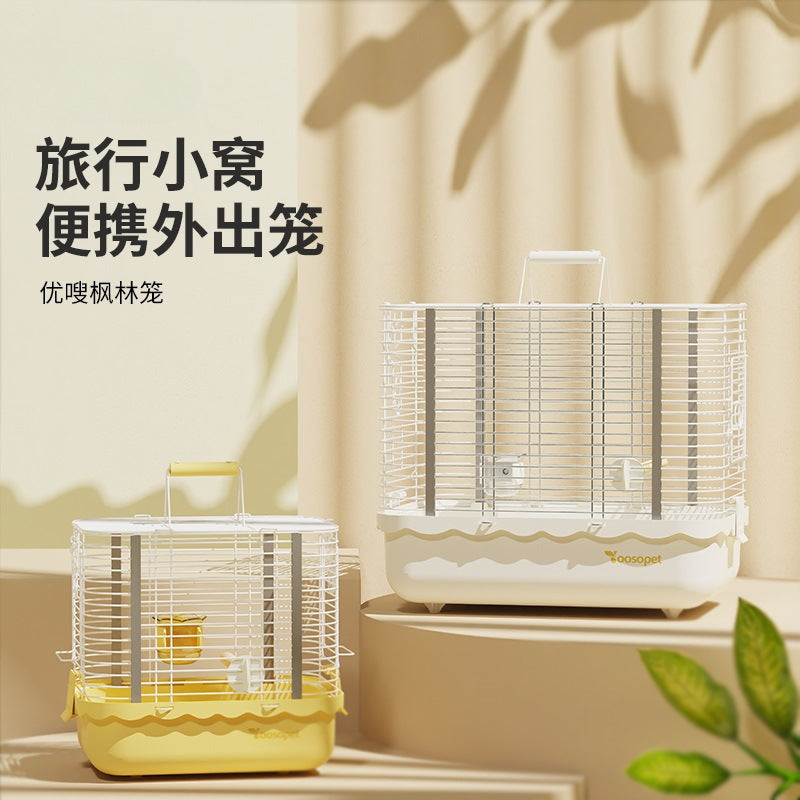 Parrot Travel Cage, Large Space Bird Carrier for Cockatiels and Peonies, Portable Transport Cage