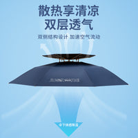 Hands-Free Fishing Umbrella Hat for Sun and Rain Protection, Foldable Head-Mounted Design